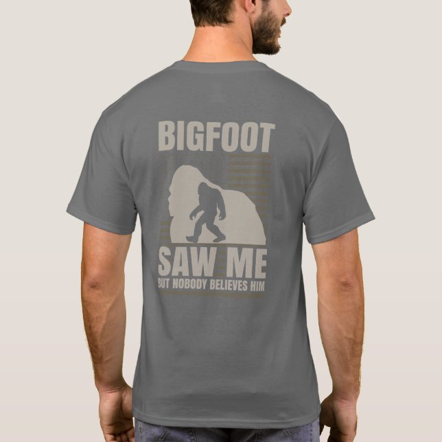 Gros Pied Personnalisé Drôle M'A Vu T-shirt (Dos)