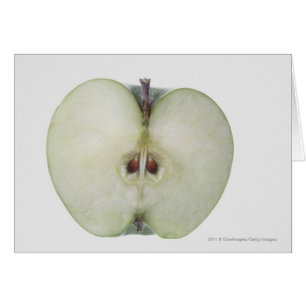 Gros plan d'une pomme d'orfèvre tranchée