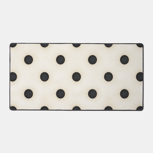 Gros Pois noirs sur blanc antique dévêtus (Recto)