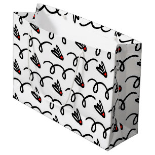 Gros sacs cadeaux avec mignon motif de navette bad