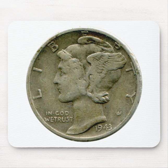 Groschen-Gegenstücck mousepad 1943 US Mercury (Vorne)