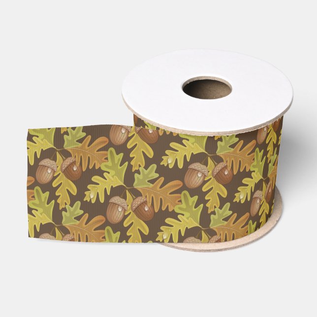 Grosgrain Ribbon-Herbst-Acorn Ripsband (Spule)