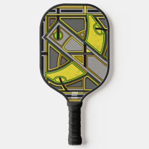 Groß Cavandish – Geometrische Industrielle Art Dec Pickleball Schläger