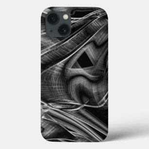 Groß gekrönt mit grauen Grooves im schwarzen Hinte Case-Mate iPhone Hülle