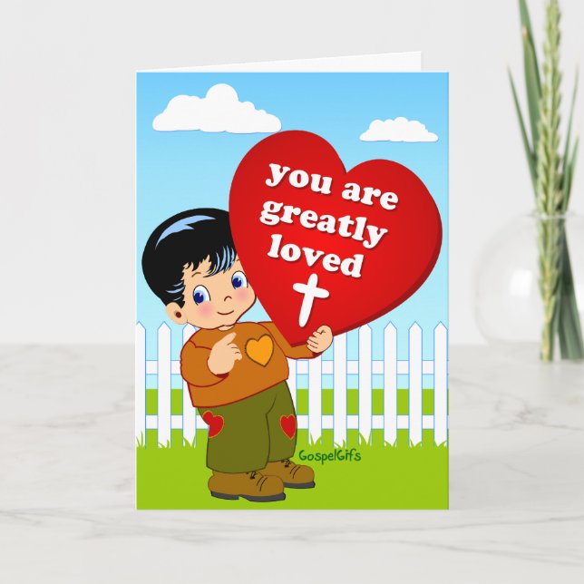 Groß geliebt feiertagskarte (Vorderseite)