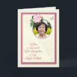 Groß - Großmutter addieren ein Foto, Geburtstag Karte<br><div class="desc">Eine schöne Geburtstagstageskarte,  dass Sie besonders speziell machen können,  indem Sie ein Bild addieren. Eine rosa Rose und ein jeweled Rahmen,  damit Sie eine Karte für eine Schwester personifizieren. Ein reizendes Versinnere schließt diese Geburtstagskarte für ein großes - Großmutter ab.</div>