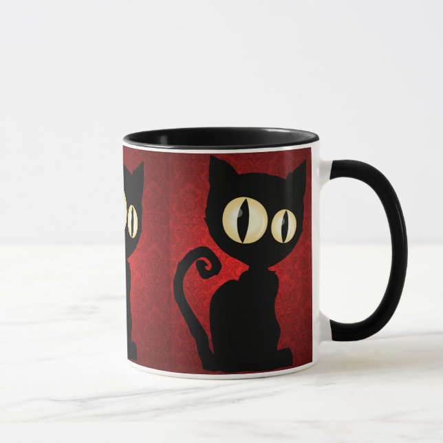 "Groß-Mit Augen Tintenkleks-" Tasse (Rechts)