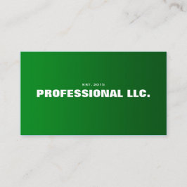 Groß, mutig, einfach, grüne Visitenkarte zu lesen