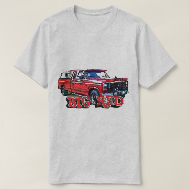 Groß Rot-Aber nicht der Gummi!! T-Shirt (Design vorne)