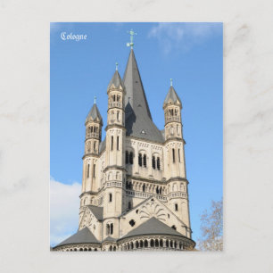 Gross St. Martin in Köln, Deutschland Postkarte