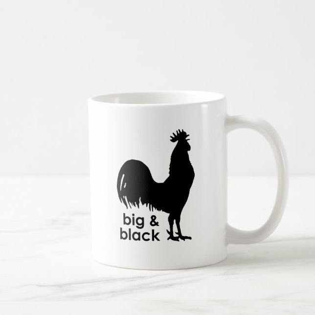 Groß und Schwarz Kaffeetasse (Rechts)