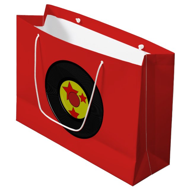 Groß, Vinylaufzeichnung Große Geschenktüte (Vorderseite Schrägansicht)