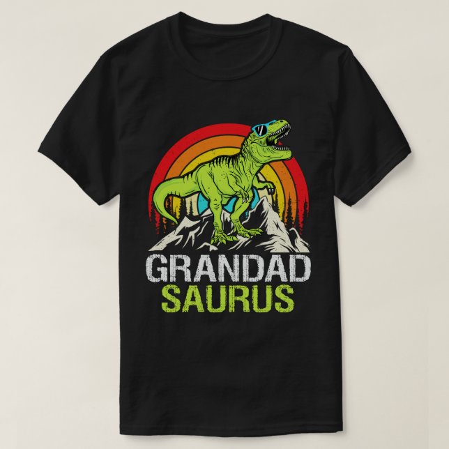 Großadsaurus Dinosaurier Grandpa Saurus Vatertag T-Shirt (Design vorne)
