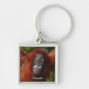 Großaffen Orangutan Primat Wildlife Liebhaber Gesc Schlüsselanhänger
