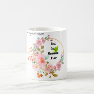 Großartig Beste Ur-Oma Aller Zeiten Pinke Blumen G Kaffeetasse