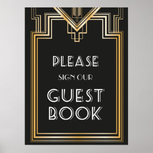 Großartig Gatsby inspiriertes Gästebuch Hochzeitss