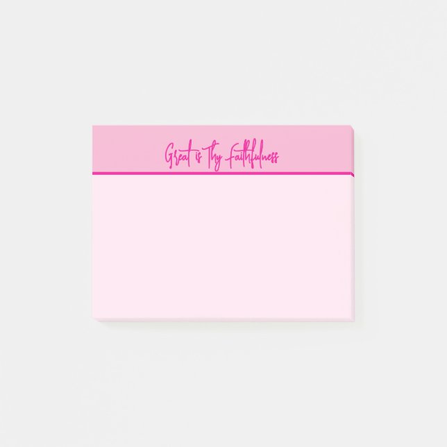 Großartig ist dein Geschenk der Treue Post-it Klebezettel (Vorderseite)