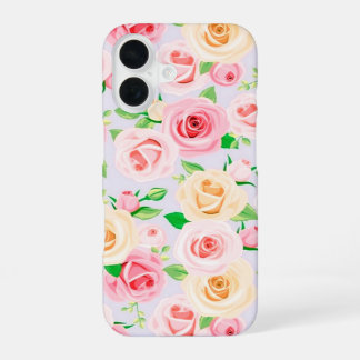 Großartig weißrosa Rosen Case-Mate iPhone Gehäuse 16 Hülle