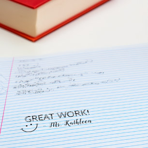 Großartige Arbeit Personalisierte Lehrer Permastempel