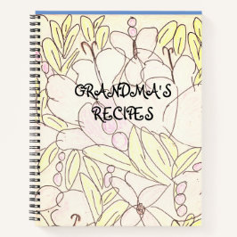 Großartige Blumenrezepte Notizbuch