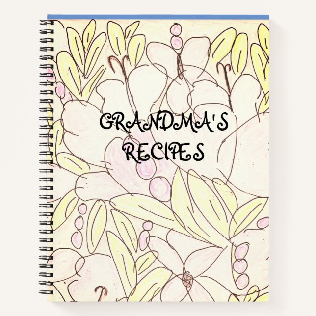 Großartige Blumenrezepte Notizbuch (Vorderseite)