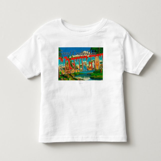 Großartige Coulee Verdammung, Washington - großer Kleinkind T-shirt (Vorderseite)