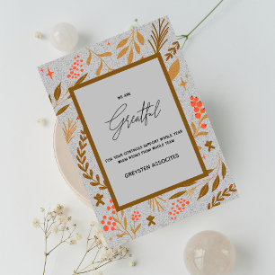 Großartige Elegant-Skript Yourlogo Bulk Holiday Ka Feiertagskarte