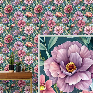 Großartige, fette und schöne rosa florale Blumen  Tapete