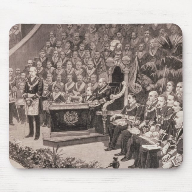 Großartige FreimaurerAnsammlung im königlichen Mousepad (Vorne)