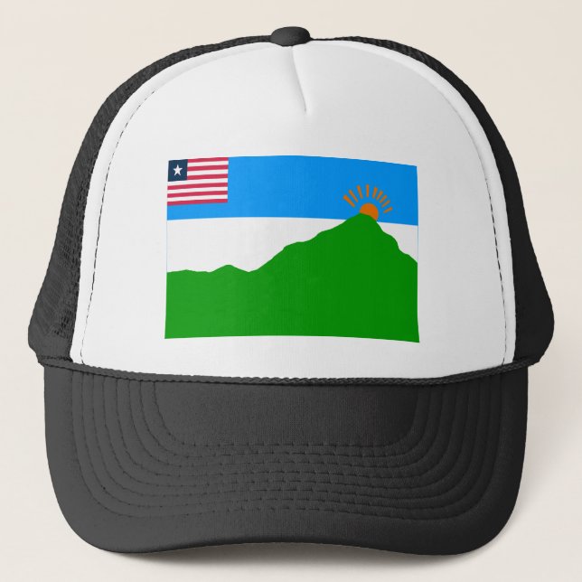 Großartige Gedeh Landkreis-Flagge Truckerkappe (Vorderseite)