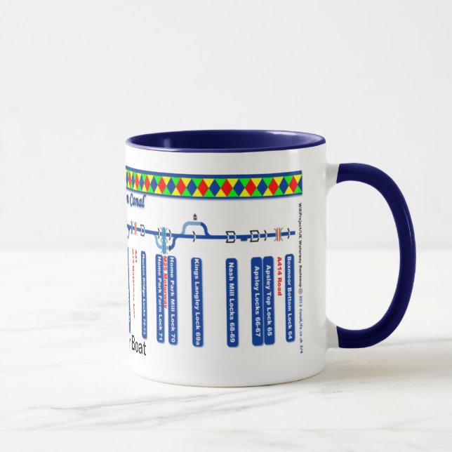 Großartige Gewerkschafts-Kanal-Weg-Karte (3 von 4) Tasse (Rechts)