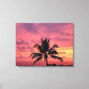 Großartige hawaiianische Sonnenuntergang-Canvas-P Leinwanddruck