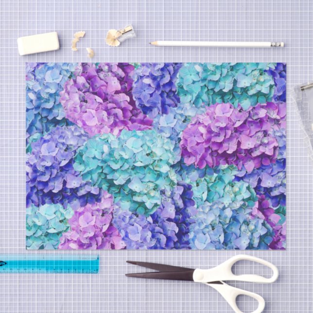 Großartige Hydrangea-Blüten Seidenpapier (Handwerk)