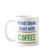 Großartige Ideen beginnen mit Coffee Sweatshirt