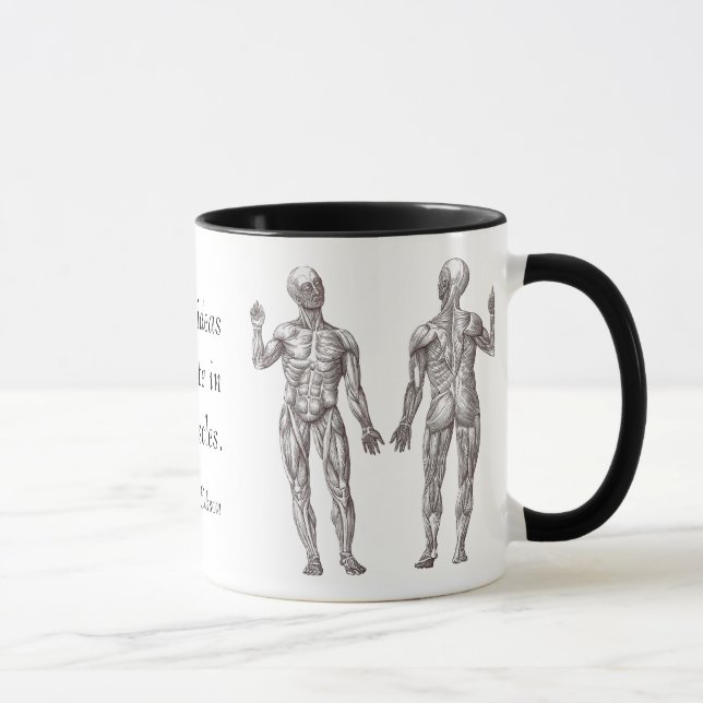 Großartige Ideen stammen aus den Muskeln Tasse (Rechts)