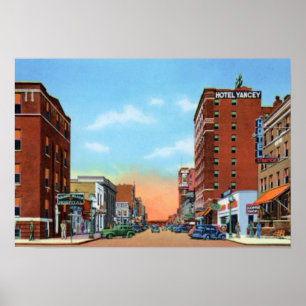 Großartige Insel-Nebraska-Heuschrecken-Straße Poster