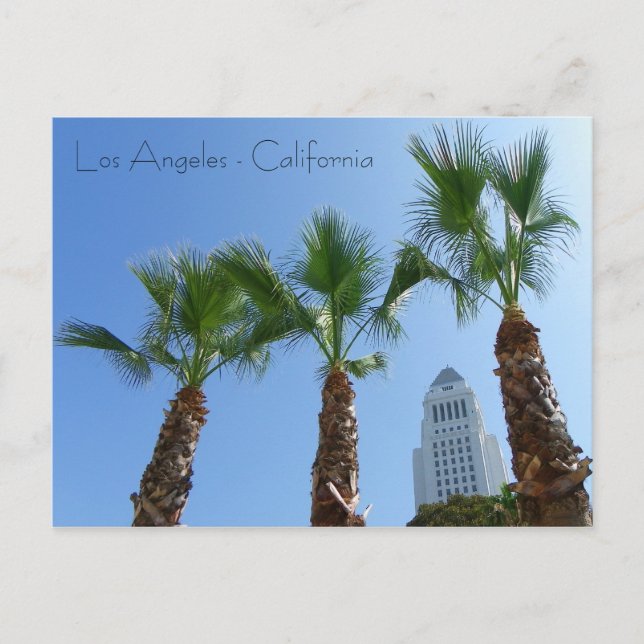 Großartige Los Angeles City Hall Postcard! Postkarte (Vorderseite)