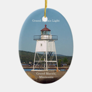 Großartige Marais helle ovale Verzierung Keramik Ornament
