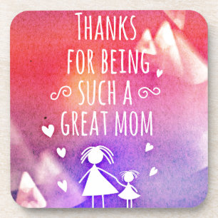 großartige Mutter Getränkeuntersetzer