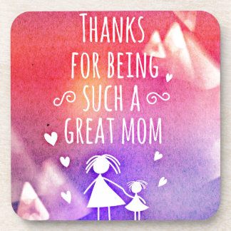 großartige Mutter Getränkeuntersetzer