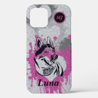Großartige personalisierbare sibirische Husky iPho