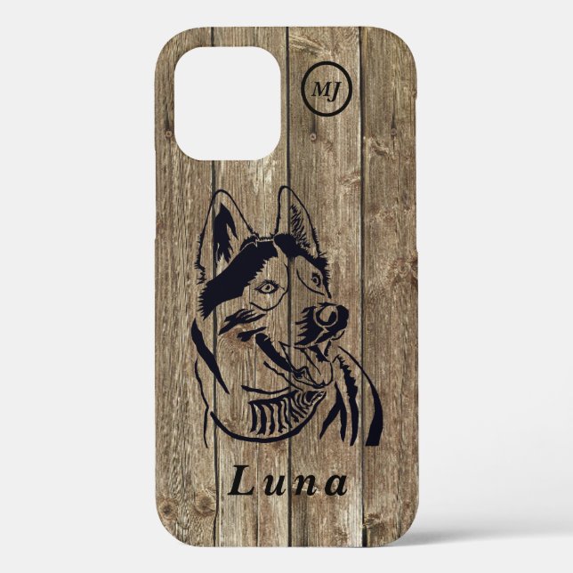 Großartige personalisierbare sibirische Husky iPho Case-Mate iPhone Hülle (Rückseite)