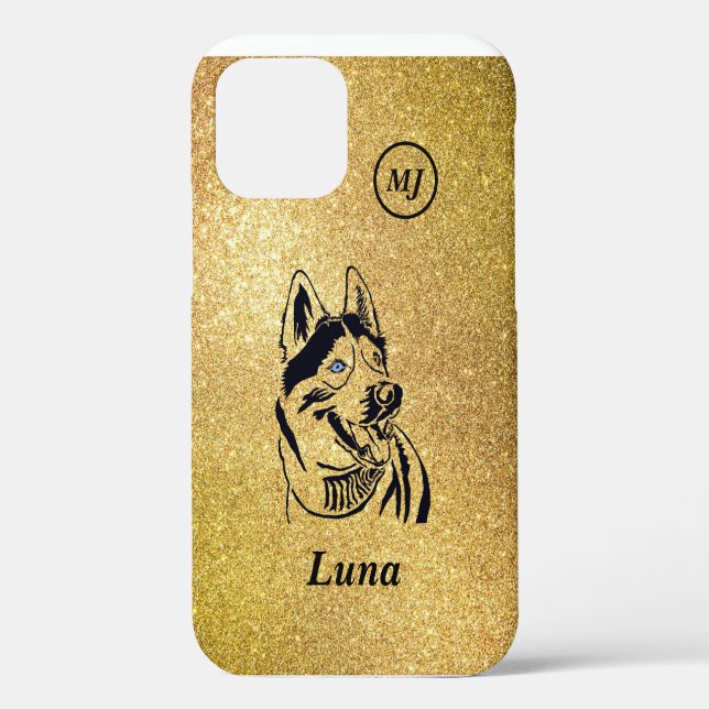 Großartige personalisierbare sibirische Husky iPho Case-Mate iPhone Hülle (Rückseite)