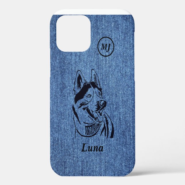 Großartige personalisierbare sibirische Husky iPho Case-Mate iPhone Hülle (Rückseite)