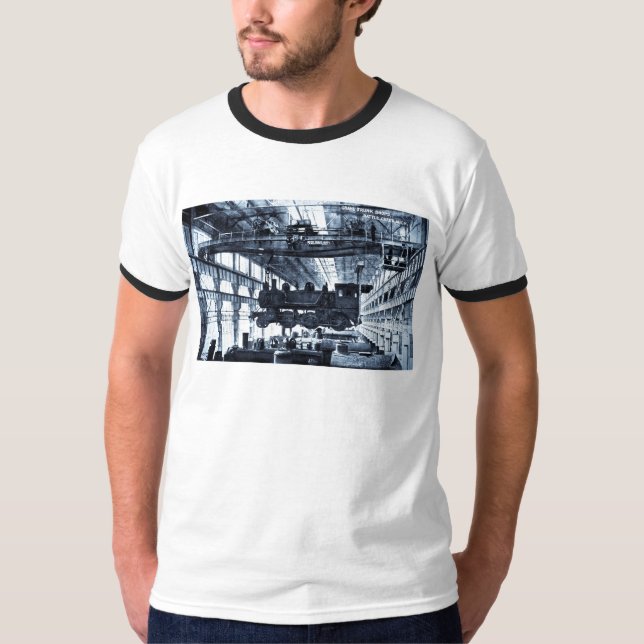 Großartige Stamm-Eisenbahn kauft circa 1910 - T-Shirt (Vorderseite)