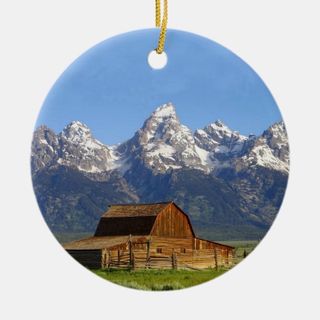 Großartige Teton Berge Keramik Ornament (Vorne)