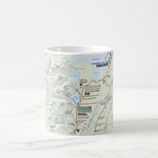Großartige Teton Karten-Tasse Kaffeetasse