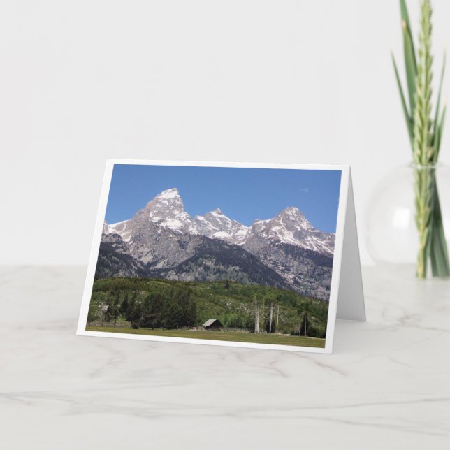 Großartige Teton Nationalpark-Gruß-Karte Karte (Vorderseite)
