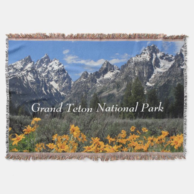 Großartige Teton Nationalpark-kundengerechte Decke (Vorderseite)
