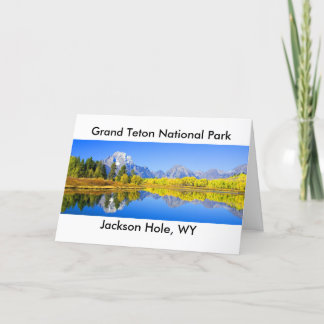 Großartige Teton Nationalpark-Reihe 1 Karte